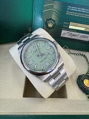 Rolex Oyster Perpetual 41mm 2026 Pistachio Dial 134300